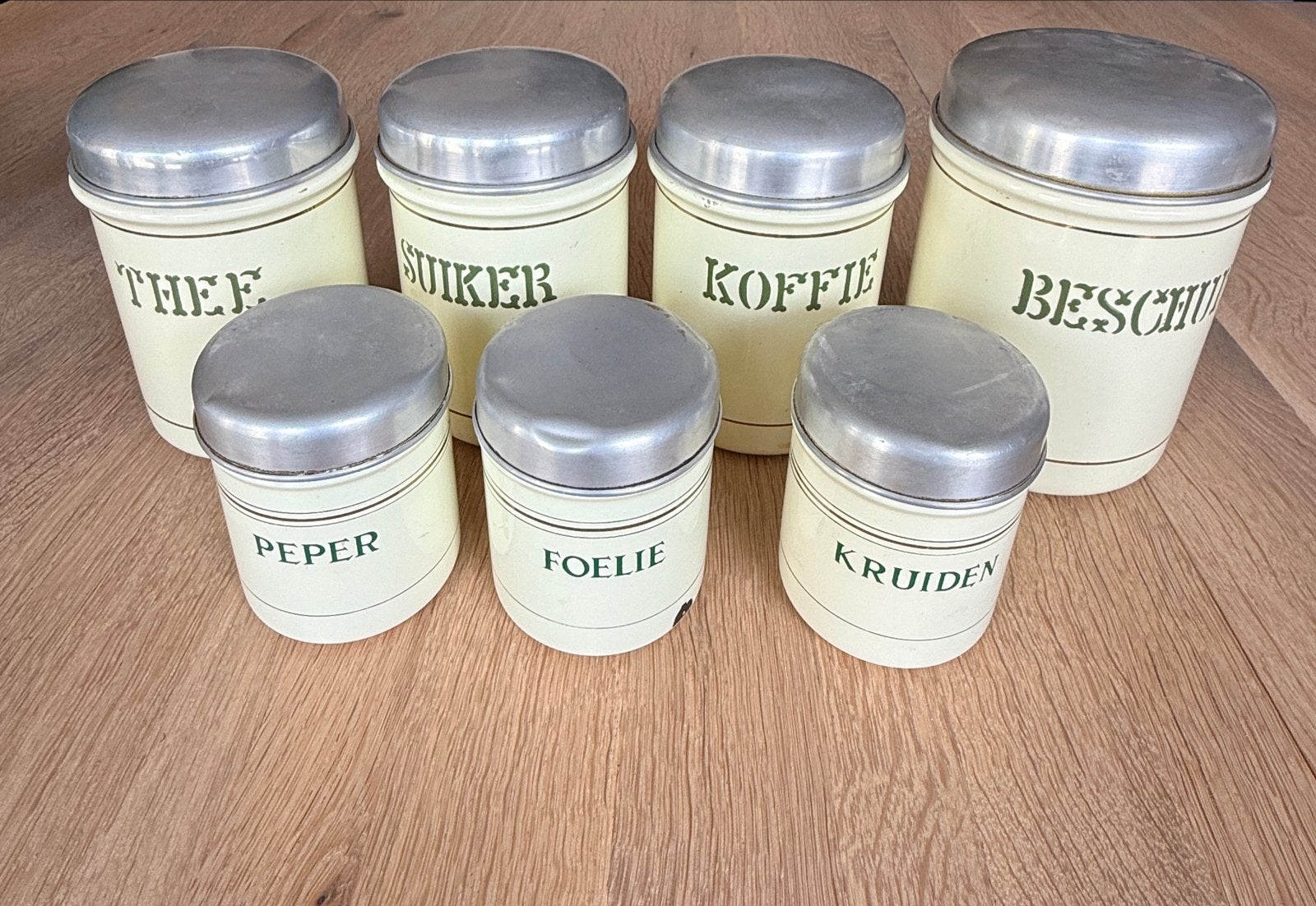 Vintage voorraadpotten set - Brabantia, Ophalen of Verzenden