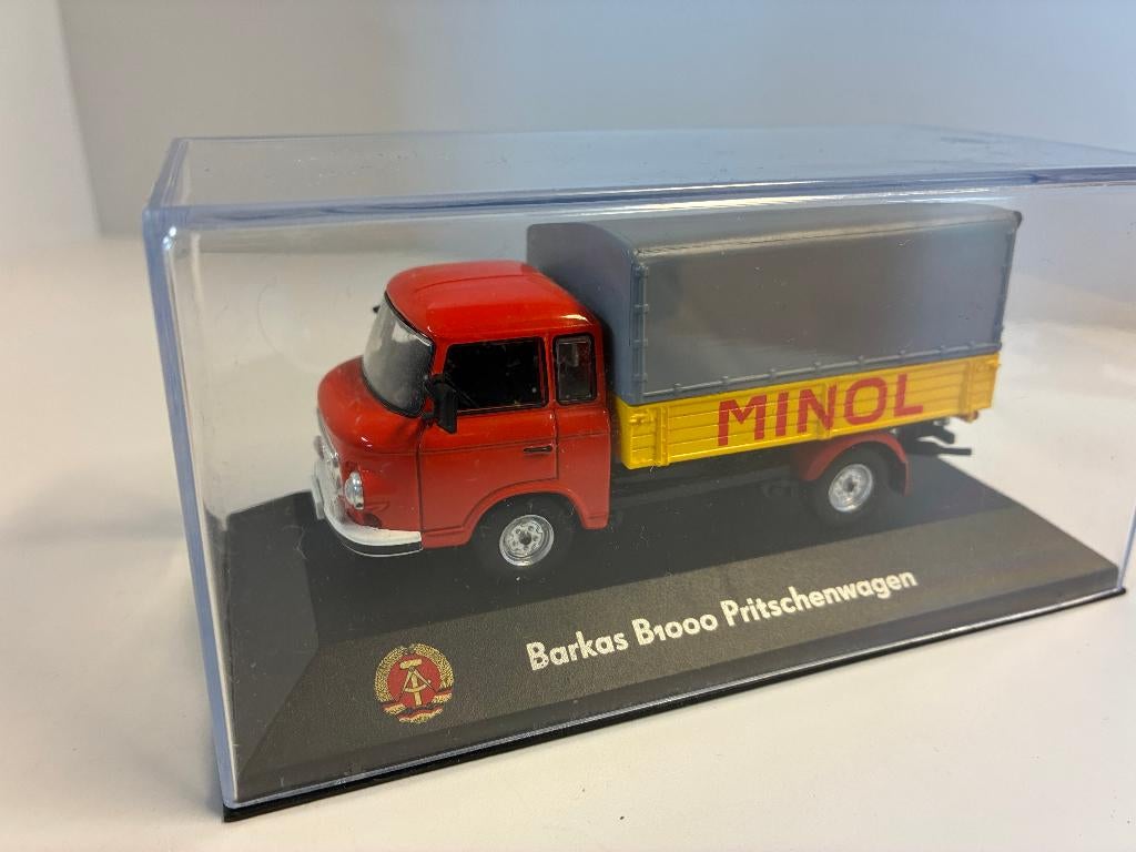 27448: Barkas B1000 Pritschenwagen - Atlas 1:43, Hobby en Vrije tijd, Modelauto's | 1:43, Ophalen of Verzenden, Zo goed als nieuw
