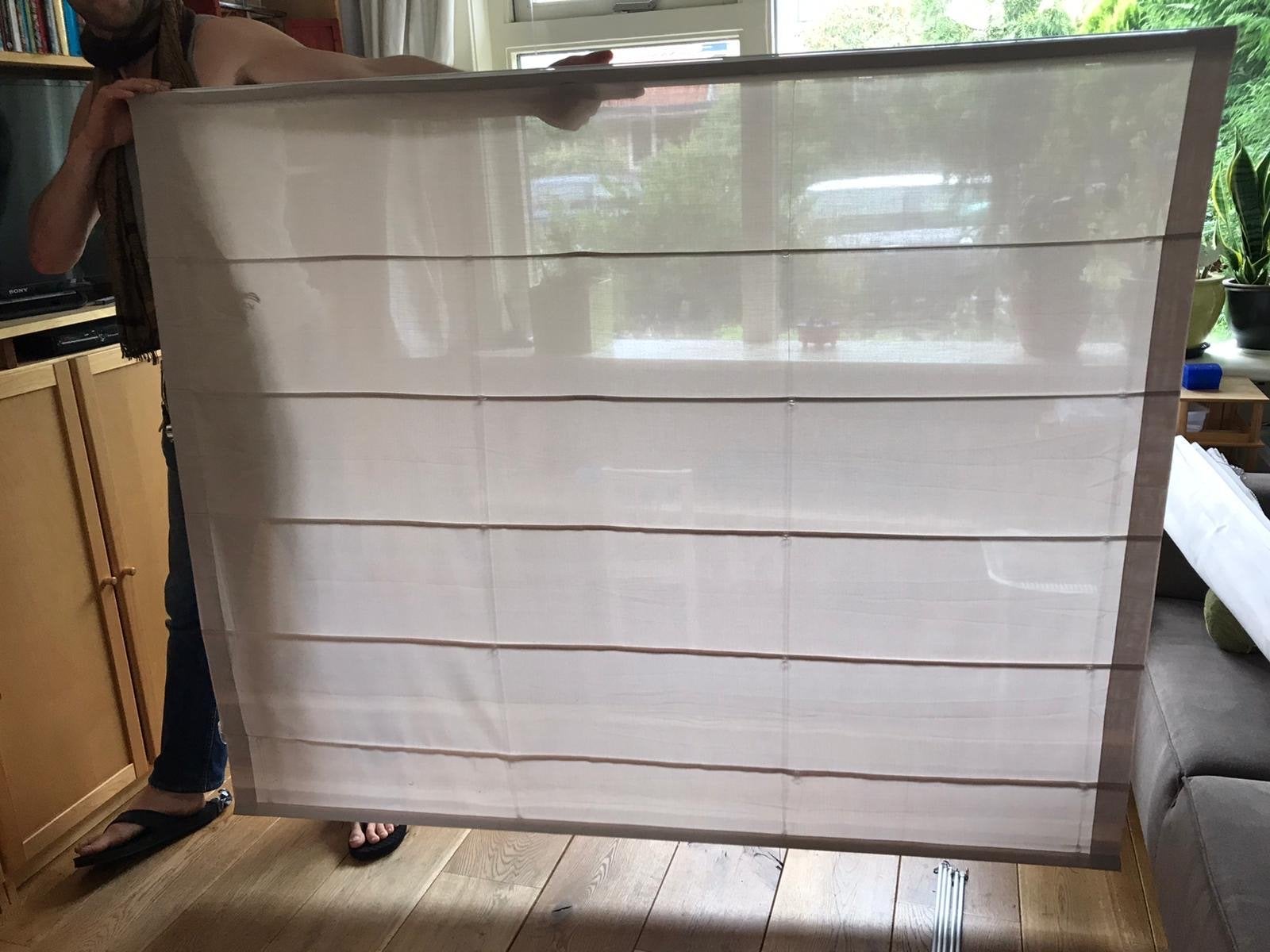 9 x vouwgordijn, Ophalen of Verzenden, Zo goed als nieuw, Beige
