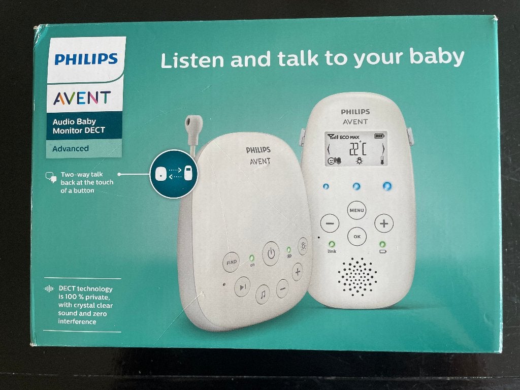 Babyfoon Philips Avent Audio Baby Monitor Dect SCD713/26, Ophalen, Zo goed als nieuw, Minder dan 100 meter, Digitaal