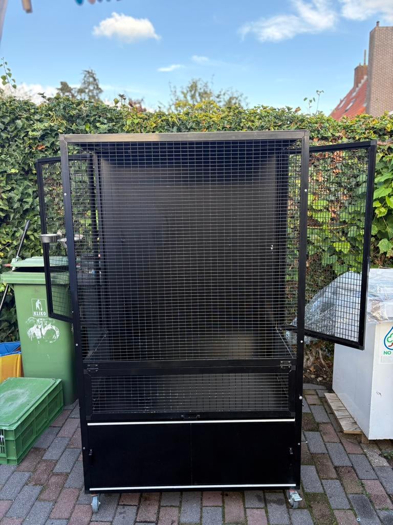 Papegaai Kooi Voliere, Ophalen of Verzenden, Zo goed als nieuw, Metaal, Vogelkooi