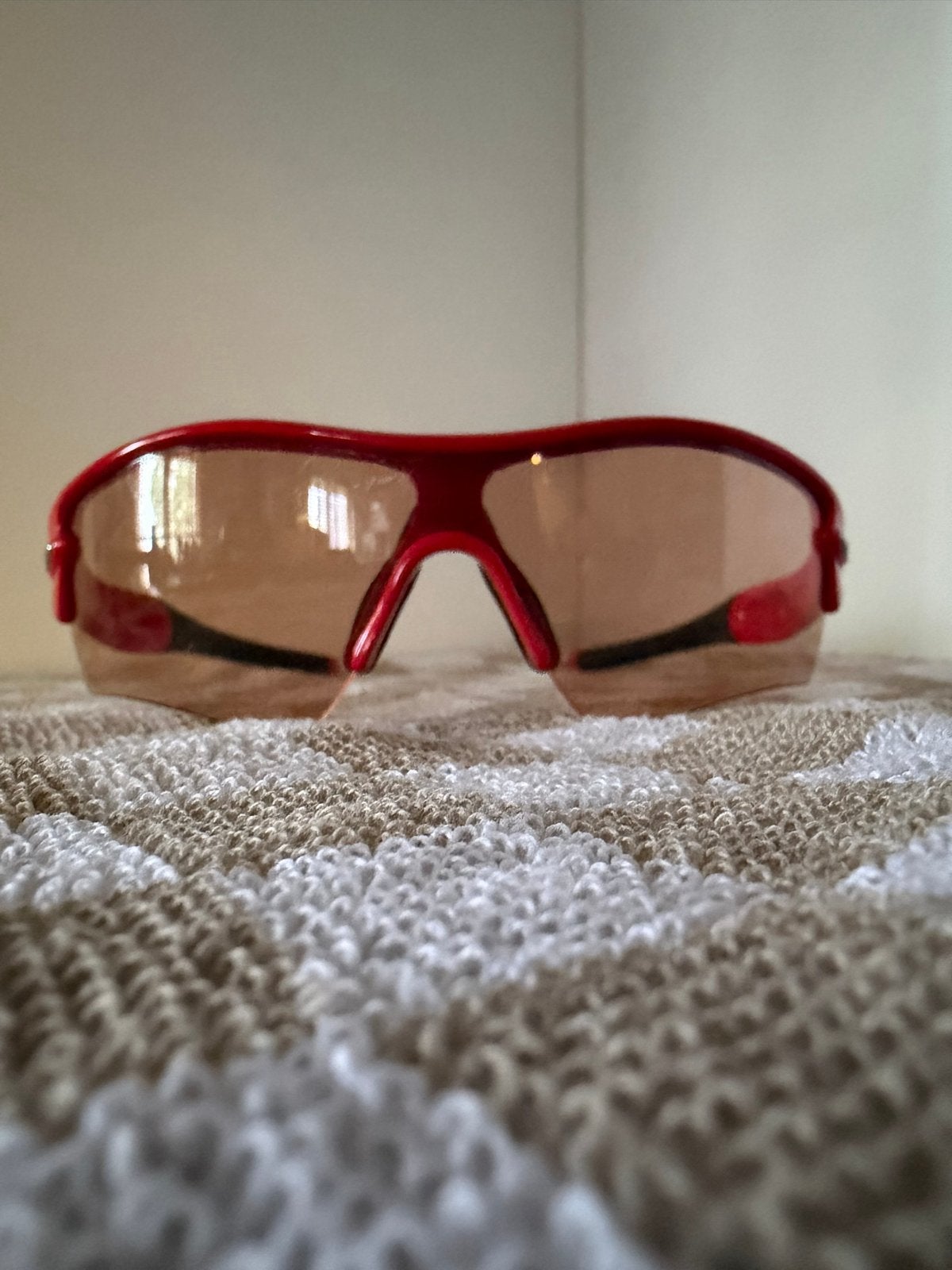 Oakley Radar – Rood met Photochromic Lens – Origineel, Gebruikt, Zonnebril, Ophalen of Verzenden, Oakley