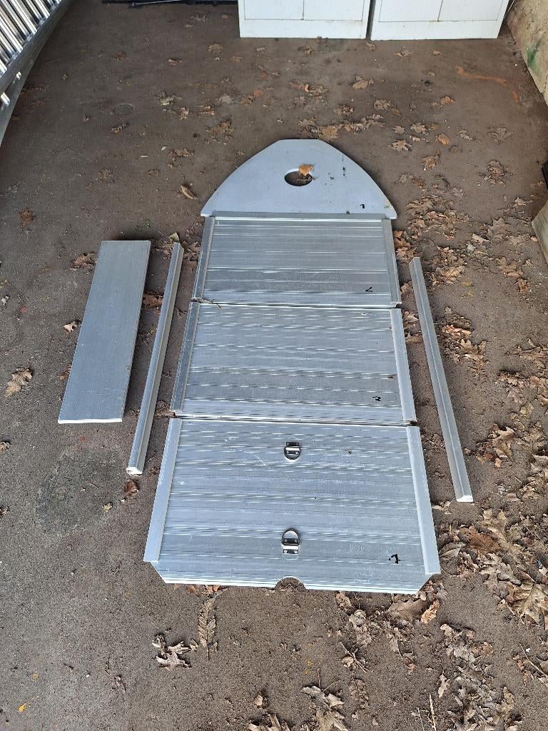 aluminium boden rubberboot, Watersport en Boten, Ophalen of Verzenden, Gebruikt, Overige typen, Motorboot