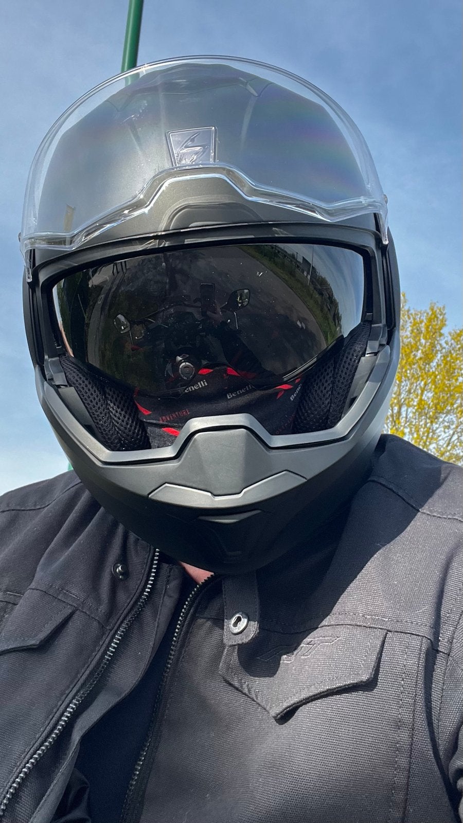 Shark Evo-Tech Systeemhelm - Mat Zwart inclusief Sena RT1, Motoren, Kleding | Motorhelmen, Ophalen, M, Systeemhelm, Heren