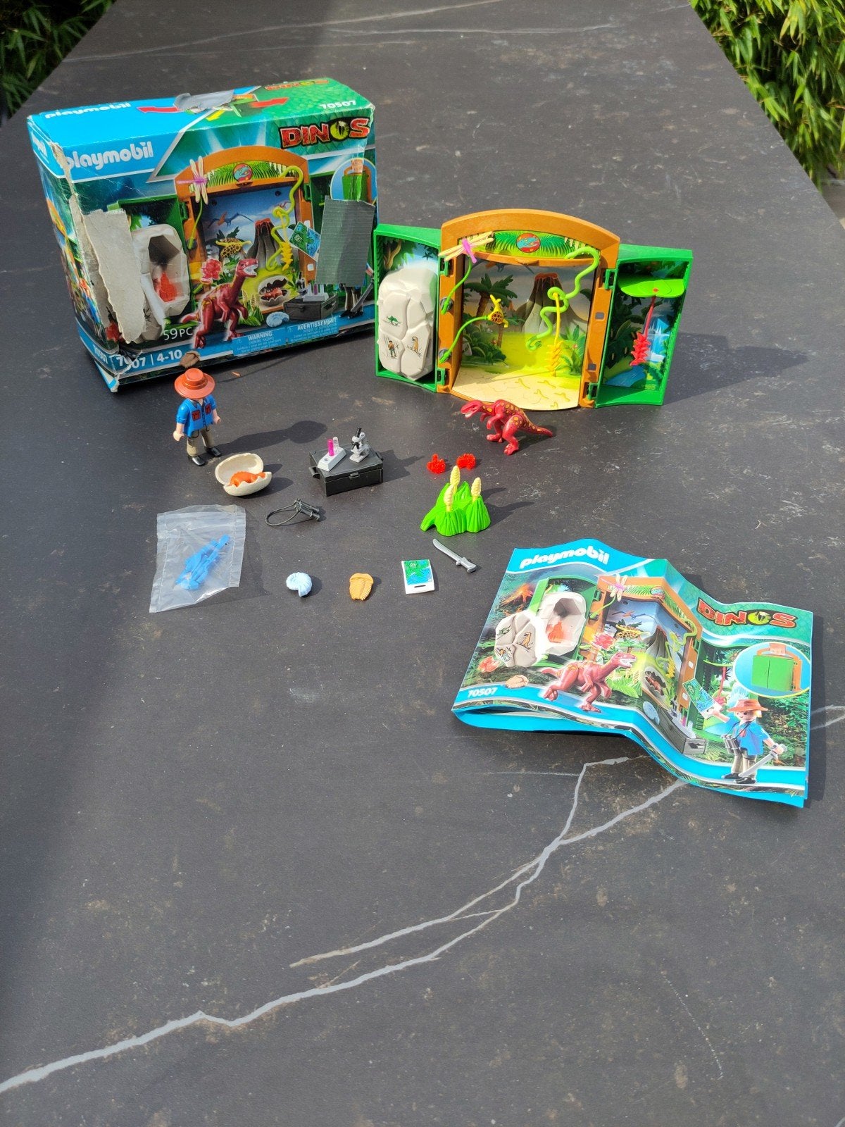 Playmobil Dinosaurus Onderzoekslab Draagbaar Speelset, Ophalen of Verzenden, Zo goed als nieuw, Jongen of Meisje