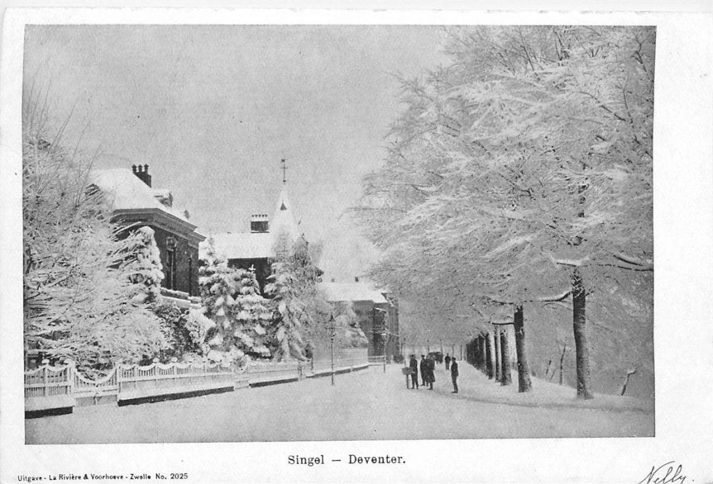 702-094-015 Deventer Singel, Verzamelen, Ansichtkaarten | Nederland, Verzenden, Voor 1920, Overijssel