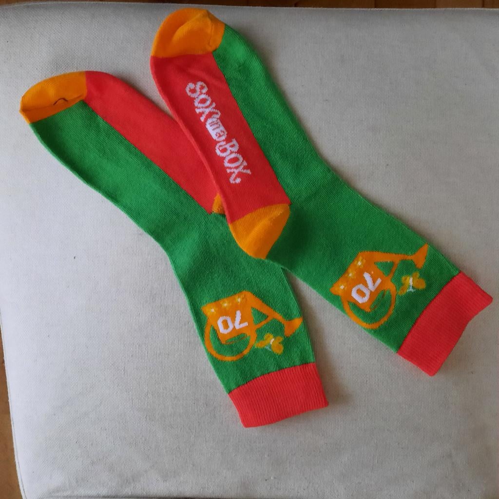 SOX in a Box - sokken - 70 jaar - maat 43/46 - Nieuw -, Overige kleuren, SOX in a Box, Ophalen of Verzenden, Nieuw