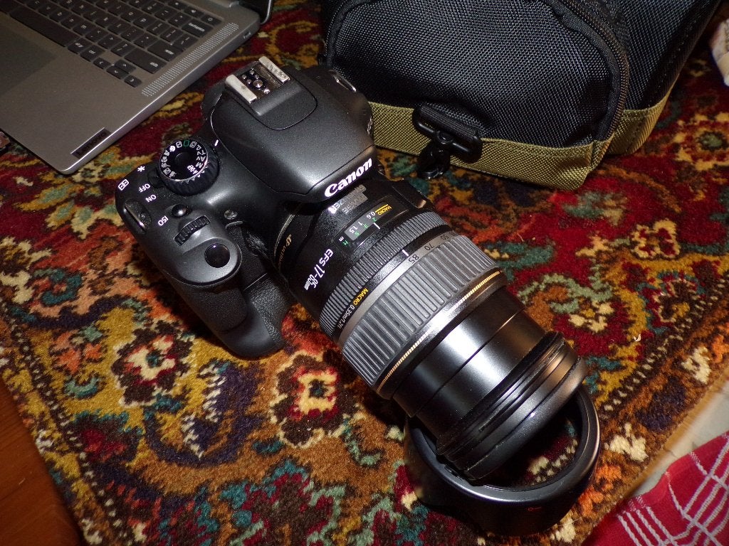 Canon 550D EOS  met Canon EFS 17-85 mm lens, Lensdop, Gebruikt, Spiegelreflex, Verzenden