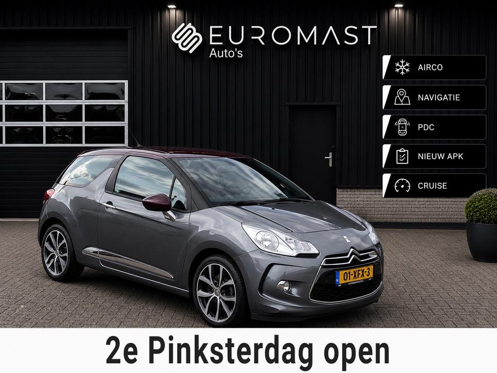 Citroen DS3 1.6 e-HDi So Chic Navigatie | Airco | Cruise | N, Auto's, Voorwielaandrijving, Euro 5, 28 km/l, Gebruikt