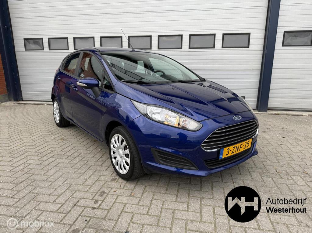 Ford Fiesta 1.0 EcoBoost Style AUTOMAAT Nap Navigatie NW APK, Euro 5, 101 pk, Blauw, Origineel Nederlands