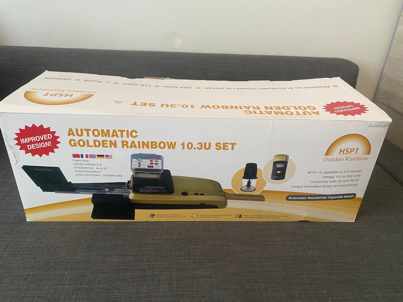 Sigaretten machine Golden Rainbow 10.3U set, Ophalen, Nieuw