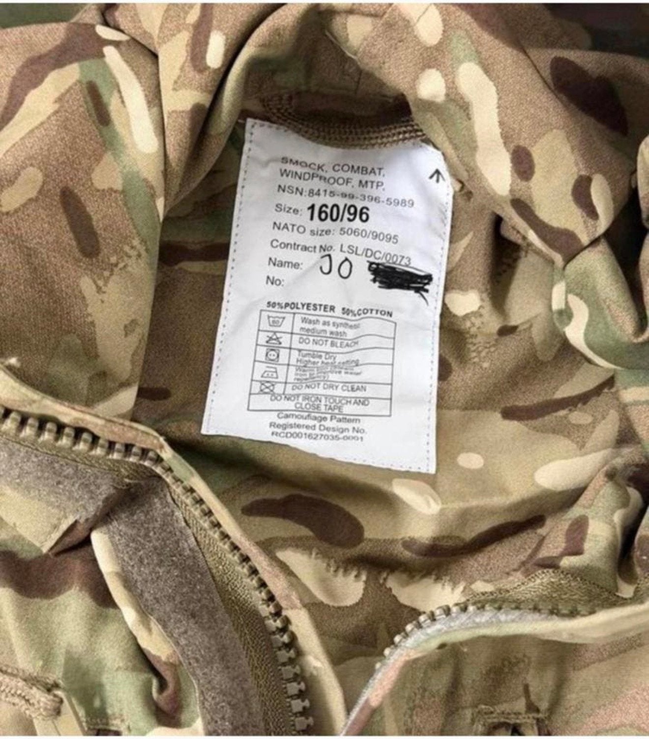 Britse Leger Winddichte smock jas army UK M camouflage camo, Kleding of Schoenen, Ophalen of Verzenden, H, H