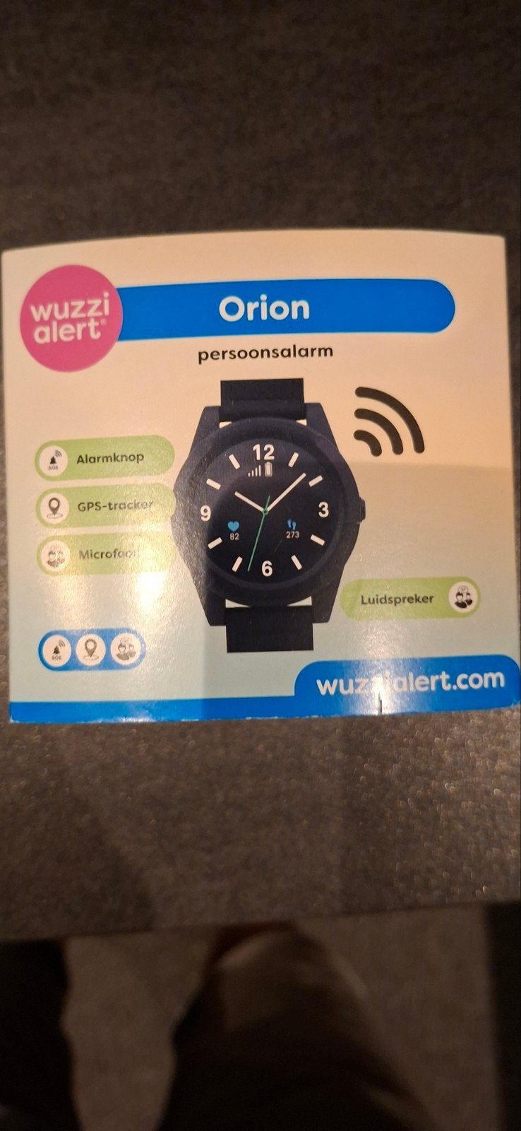 Wuzzi Alert Orion Persoonsalarm - Altijd Veilig, Zwart, IOS, Nieuw, Ophalen of Verzenden