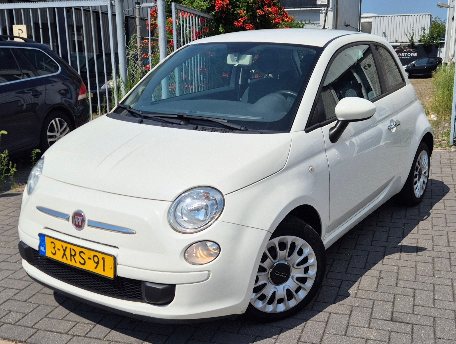 Fiat 500 0.9 Twinair C 2014 Wit, Auto's, Voorwielaandrijving, 840 kg, Wit, Origineel Nederlands