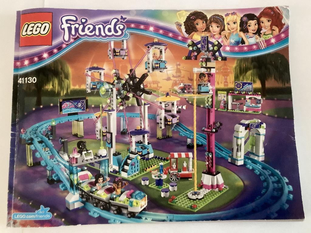 Lego Friends 41130 Pretpark Achtbaan, Kinderen en Baby's, Speelgoed | Duplo en Lego, Ophalen of Verzenden, Zo goed als nieuw, Complete set