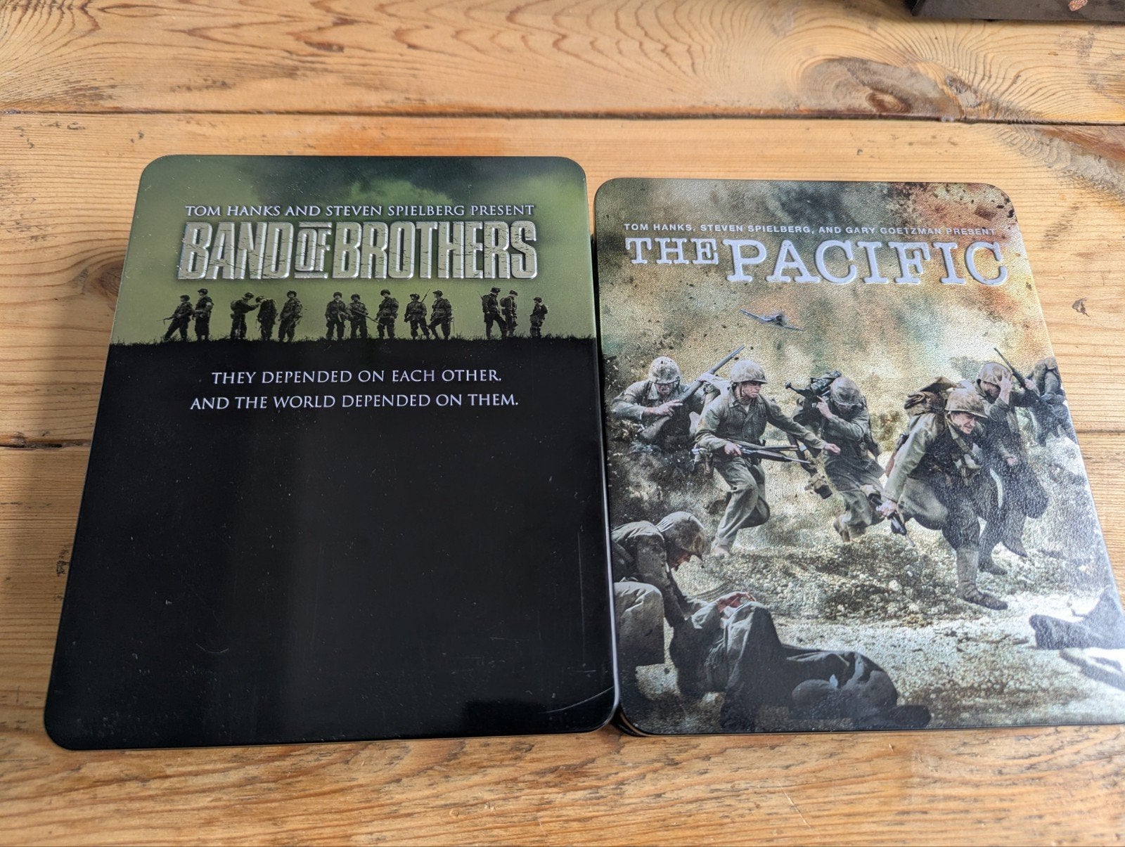 Band of Brothers & The Pacific Blu-ray Boxset, Ophalen of Verzenden, Zo goed als nieuw, Tv en Series, Boxset