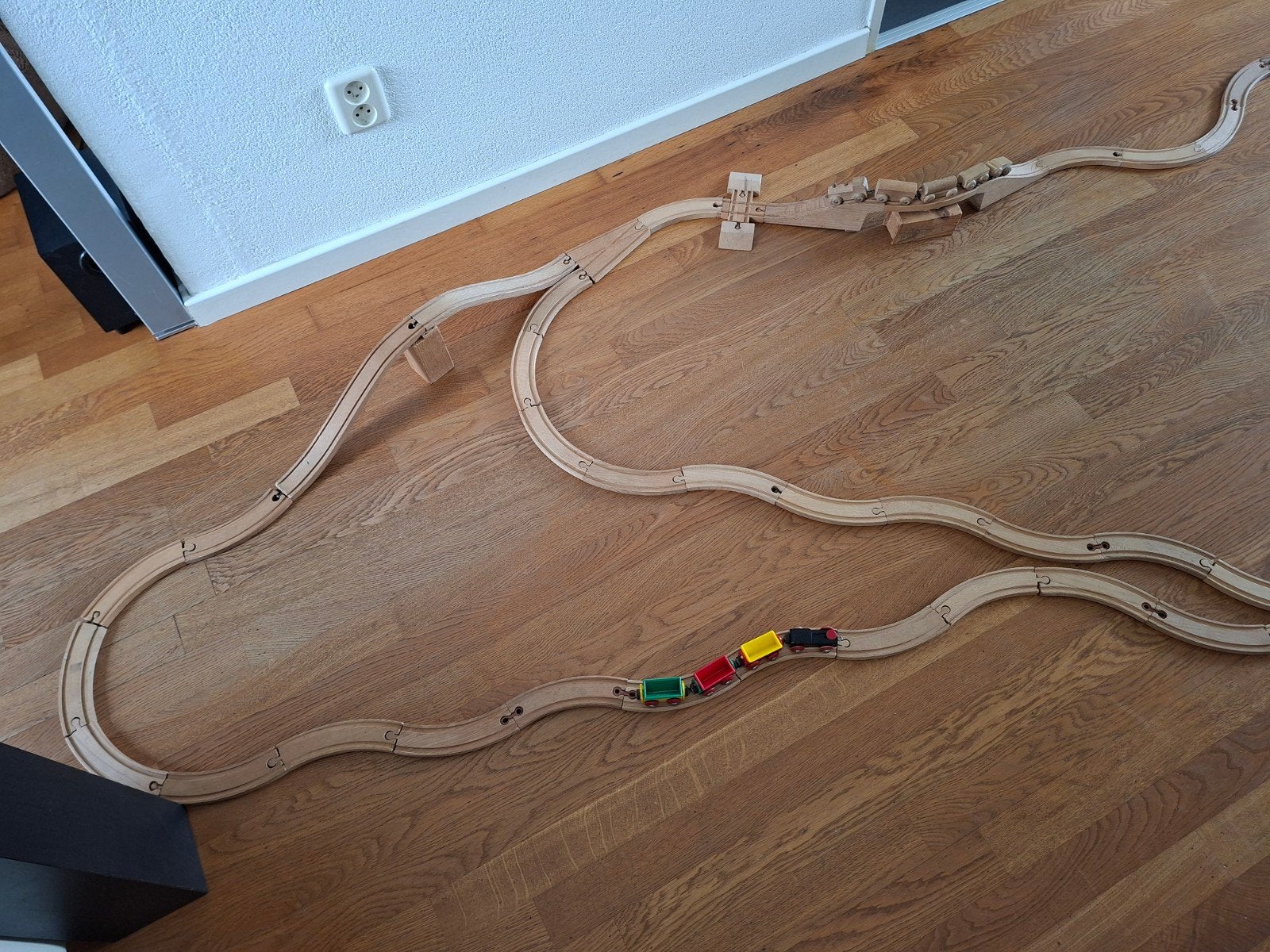 Vintage houten speelgoed trein, Kinderen en Baby's, Speelgoed | Houten speelgoed, Ophalen of Verzenden, Gebruikt