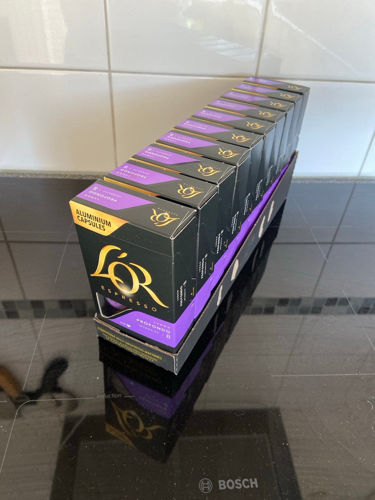 L’or Nespresso Profondo Sterkte 8 - 100 capsules, Ophalen of Verzenden, Nieuw, Koffiepads en cups