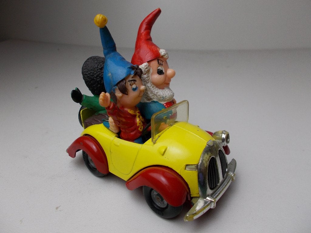 1969 Corgi Toys Comics NODDY'S CAR + 3 FIGURES, Ophalen of Verzenden, Zo goed als nieuw, Auto, Corgi