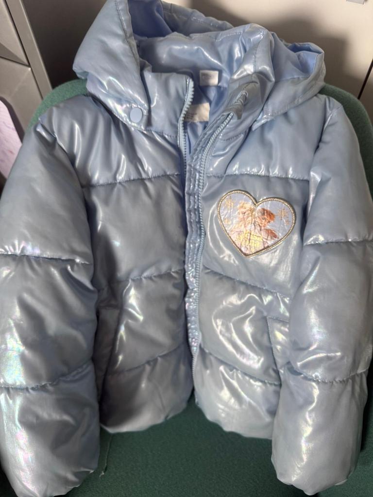 Disney Frozen Puffer Jas Meisje - Maat 110/116, Ophalen of Verzenden, Zo goed als nieuw, Meisje, Jas