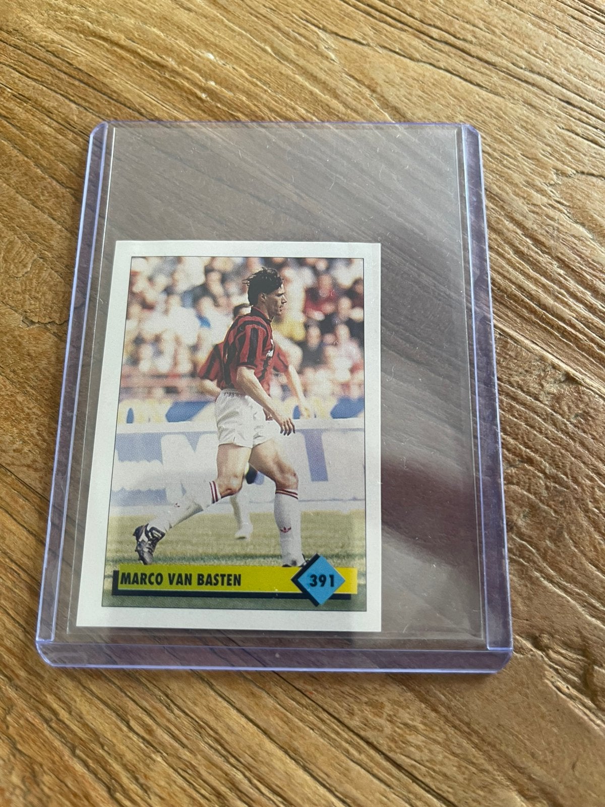 Marco van Basten 1992 AC Milan Panini Merlin, Ophalen of Verzenden, Zo goed als nieuw, Plaatje