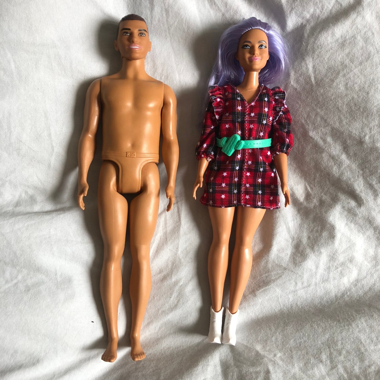 Fashionistas curvy Barbie en Ken, Ophalen of Verzenden, Zo goed als nieuw, Pop
