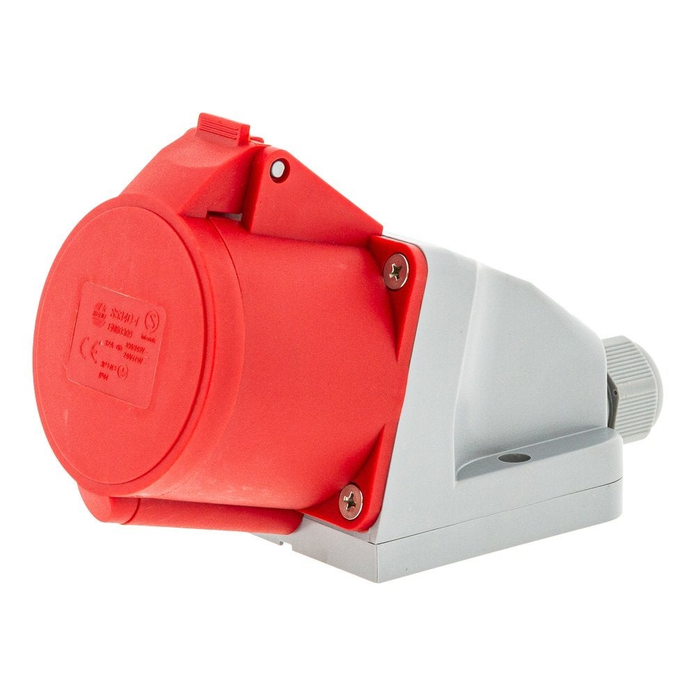 CEE wandcontactdoos 5 polig 32A, Verzenden