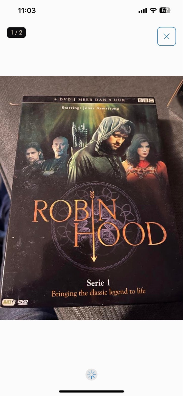 Robin Hood - Serie 1 DVD - BBC (Meer dan 9 uur), Vanaf 9 jaar, Ophalen of Verzenden, Gebruikt, Overige genres