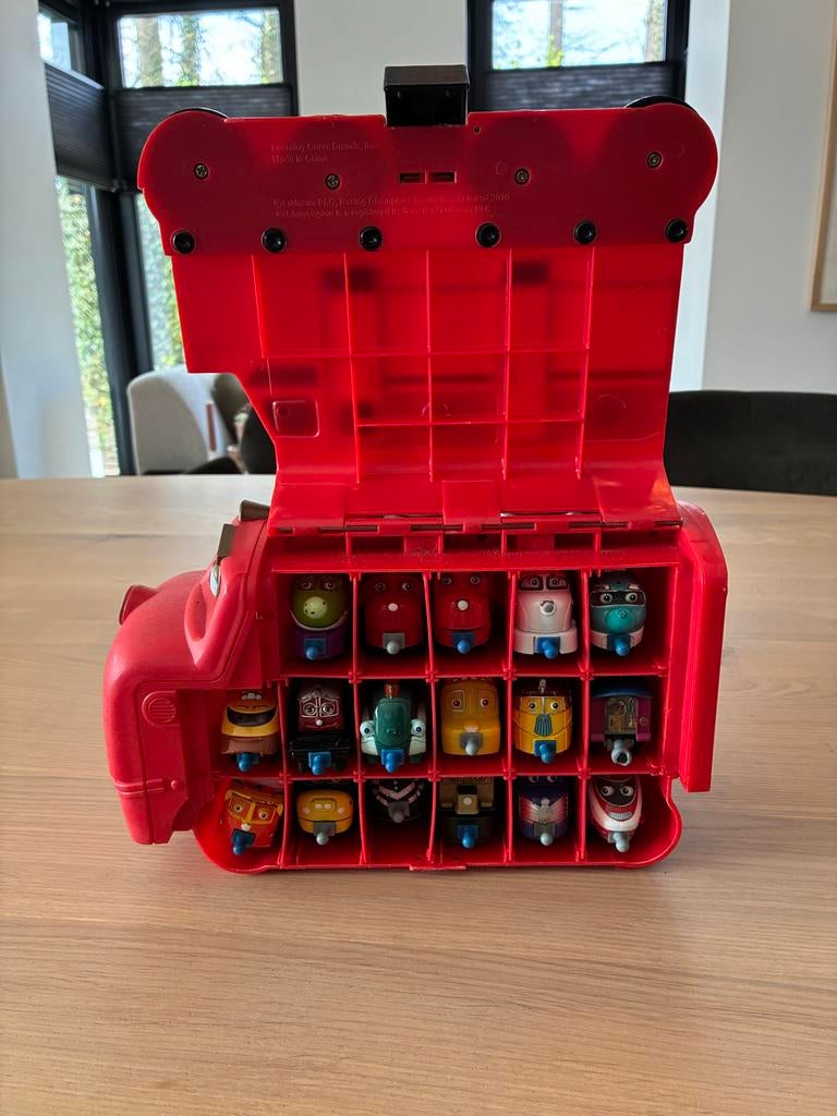 Chuggington koffer met 17 treintjes, Ophalen, Gebruikt