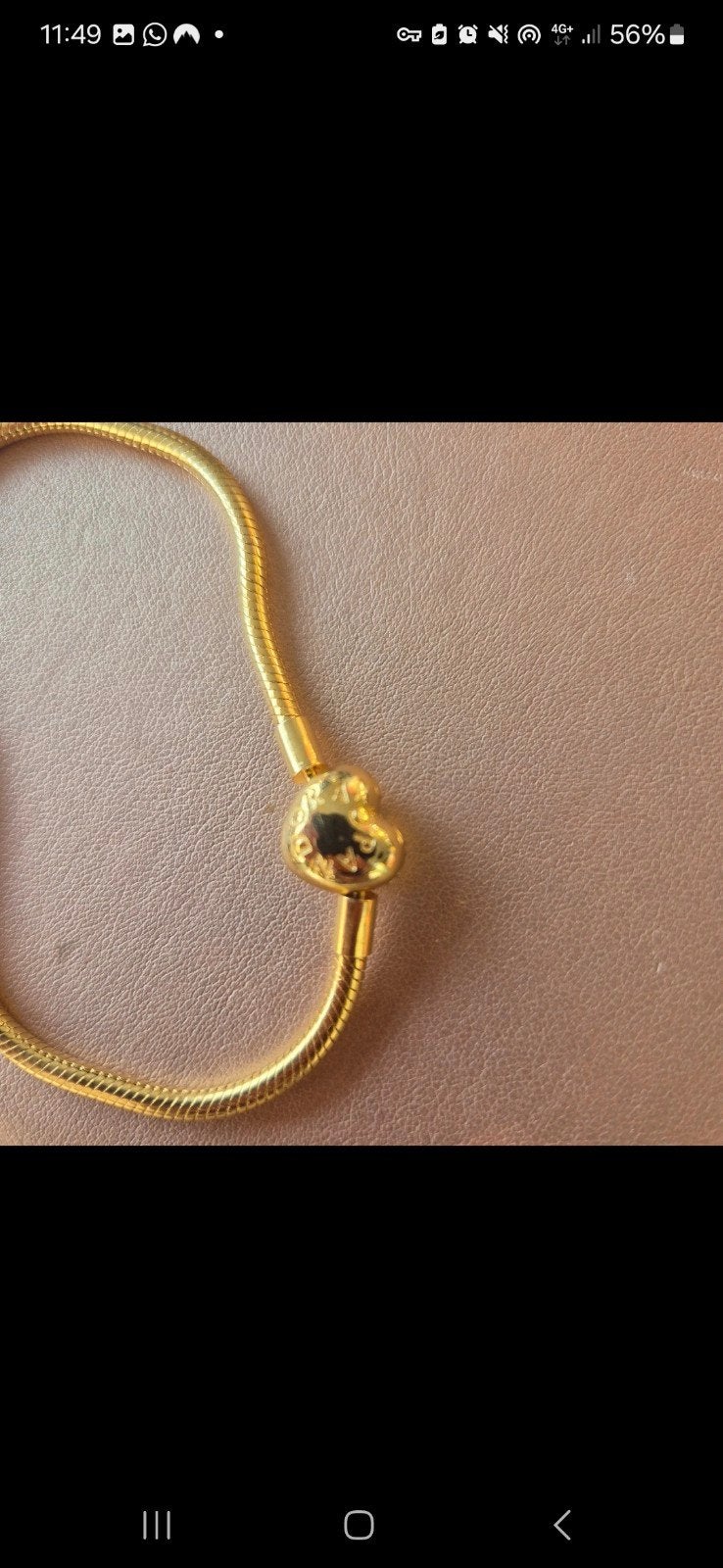 Pandora bracelet gold (verguld), Verzenden, Zo goed als nieuw, Goud, Zilver