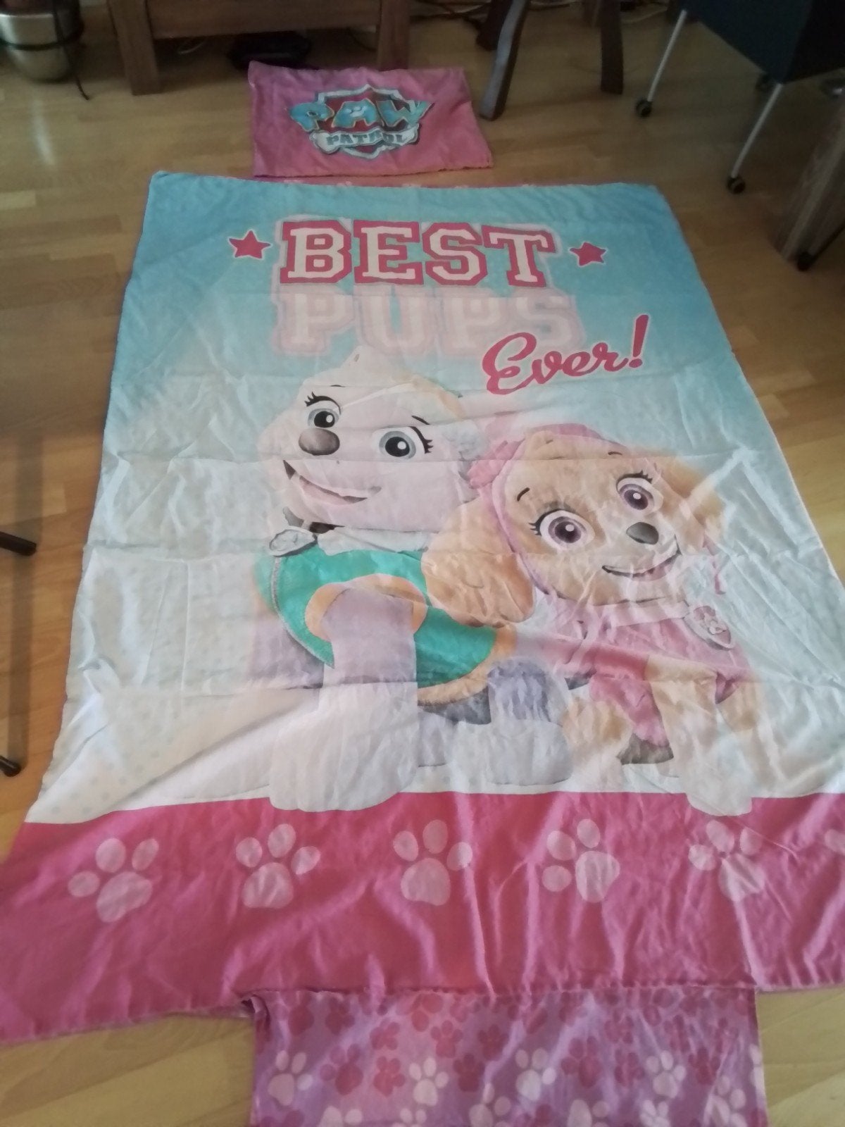 2x Eenpersoons Hoeslaken met Kussensloop samen 5 euro, Ophalen of Verzenden, Gebruikt, Eenpersoons, Hoeslaken of Sloop