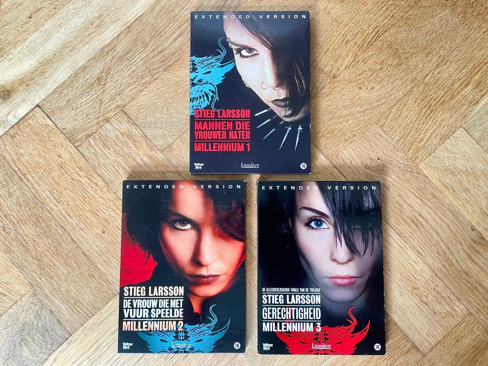 Stieg Larsson - Millennium Extended Trilogy op DVD (met NL), Psychologische thriller, Vanaf 16 jaar, Nederlands, Ophalen of Verzenden