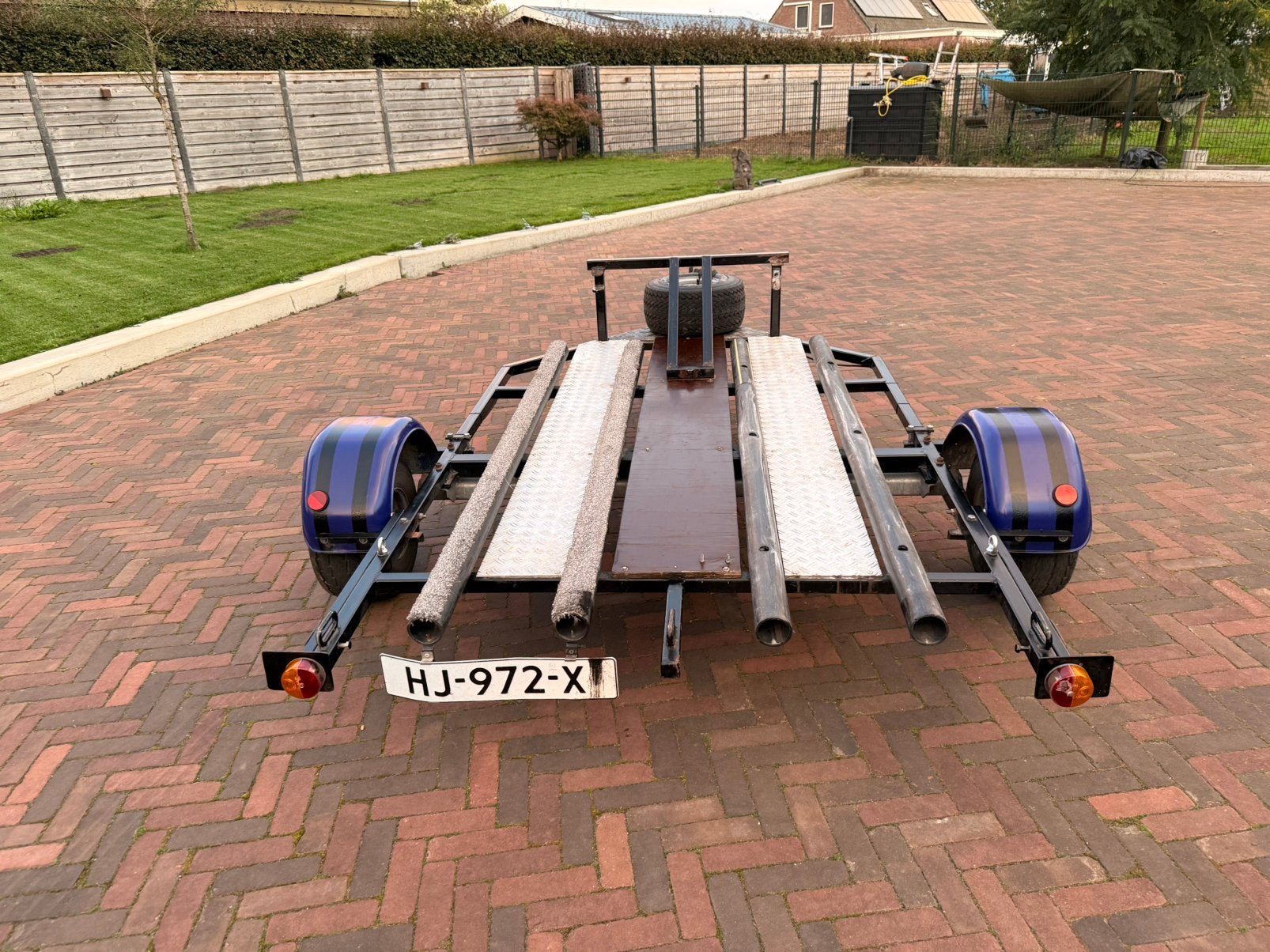 Dubbele jetski of motortrailer, Ophalen, Gebruikt