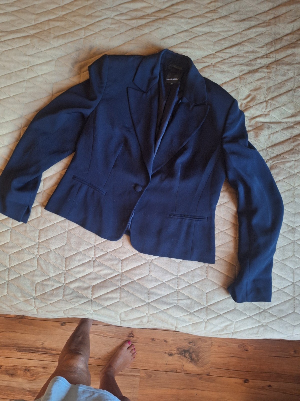 Claudia Sträter Jasje Maat 40 - Elegant en Tijdloos, Maat 38/40 (M), Blauw, Ophalen of Verzenden, Zo goed als nieuw
