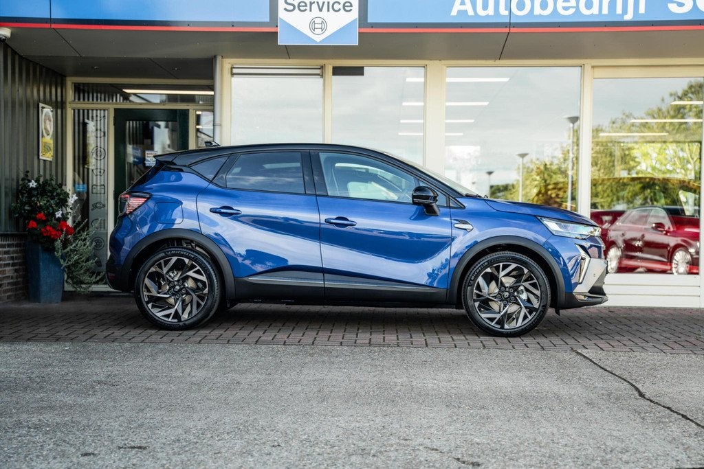 Renault Captur 1.6 E-Tech full hybrid 145 esprit Alpine, Auto's, Renault, Gebruikt, Blauw, Origineel Nederlands, Hybride Elektrisch/Benzine