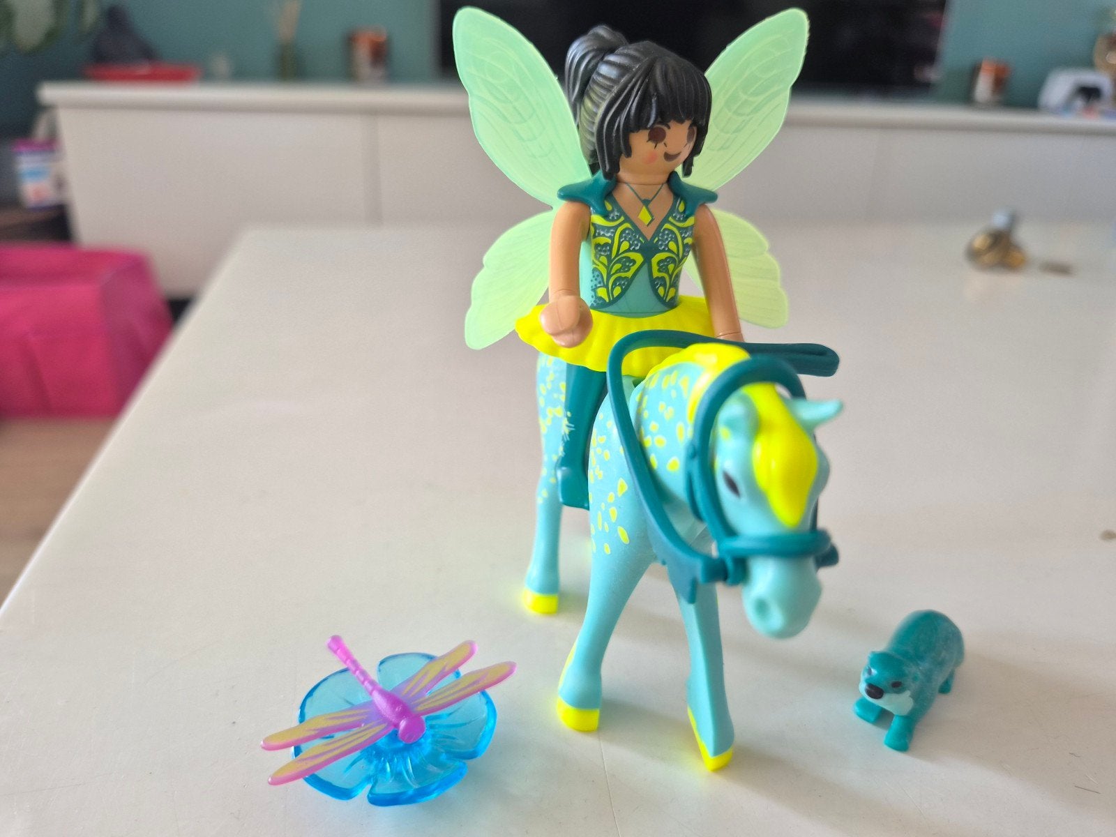 Playmobil fee met paard en dier, Kinderen en Baby's, Complete set, Fantasy, Ophalen of Verzenden, Zo goed als nieuw