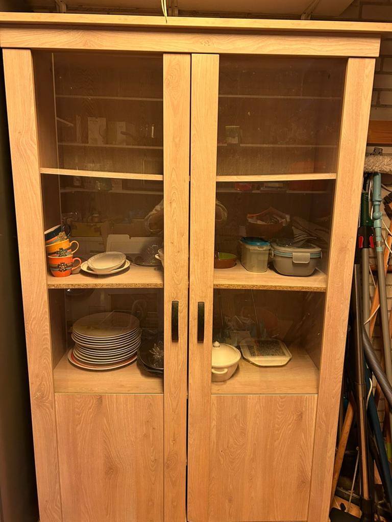 Houten kast. Gratis af te halen., Huis en Inrichting, Kasten | Vitrinekasten, Ophalen, Gebruikt, 25 tot 50 cm