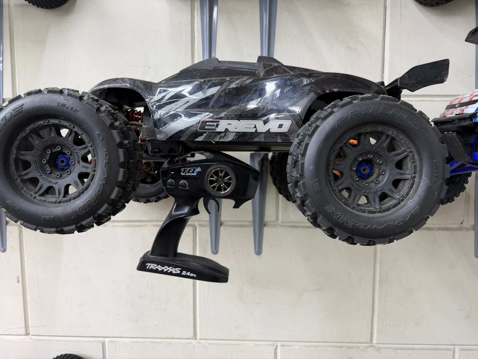 Traxxas E-Revo 2.0 1:8 RC Auto Offroad met Afstandsbedienin, Elektro, Gebruikt, Auto offroad, Ophalen of Verzenden