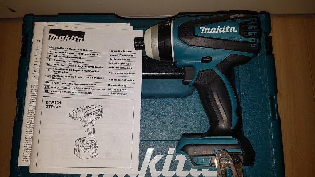 Makita DTP131ZJ QUADRO accu klop/boor/slag/schroefmach NIEUW, 600 watt of meer, Verzenden, Nieuw, Boor- en Schroefmachine
