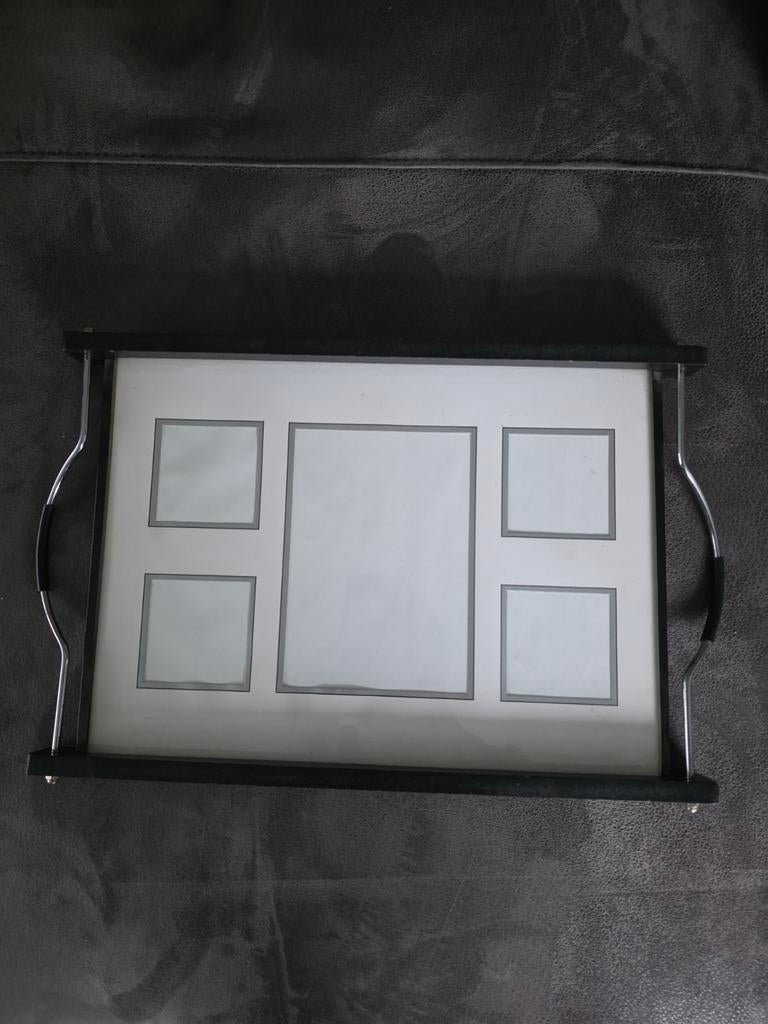 Zwarte fotolijst dienblad met handvatten, Ophalen of Verzenden, Hout