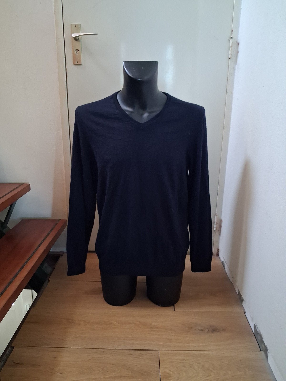 Hugo Boss wollen trui XXL blauw, Blauw, Overige maten, Ophalen of Verzenden, Zo goed als nieuw