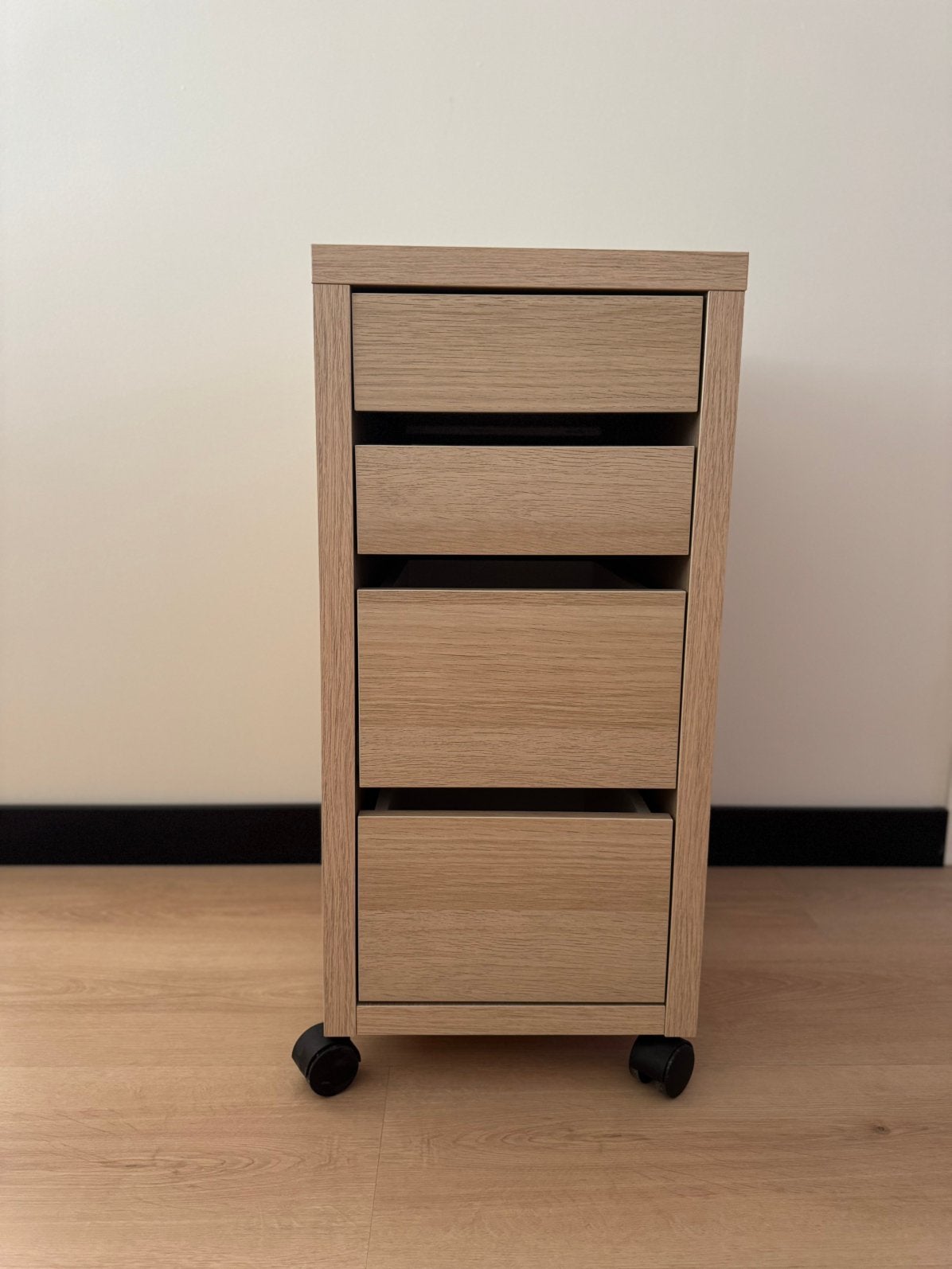 IKEA MICKE Ladeblok, Ophalen, Minder dan 50 cm, Zo goed als nieuw, 3 of 4 laden