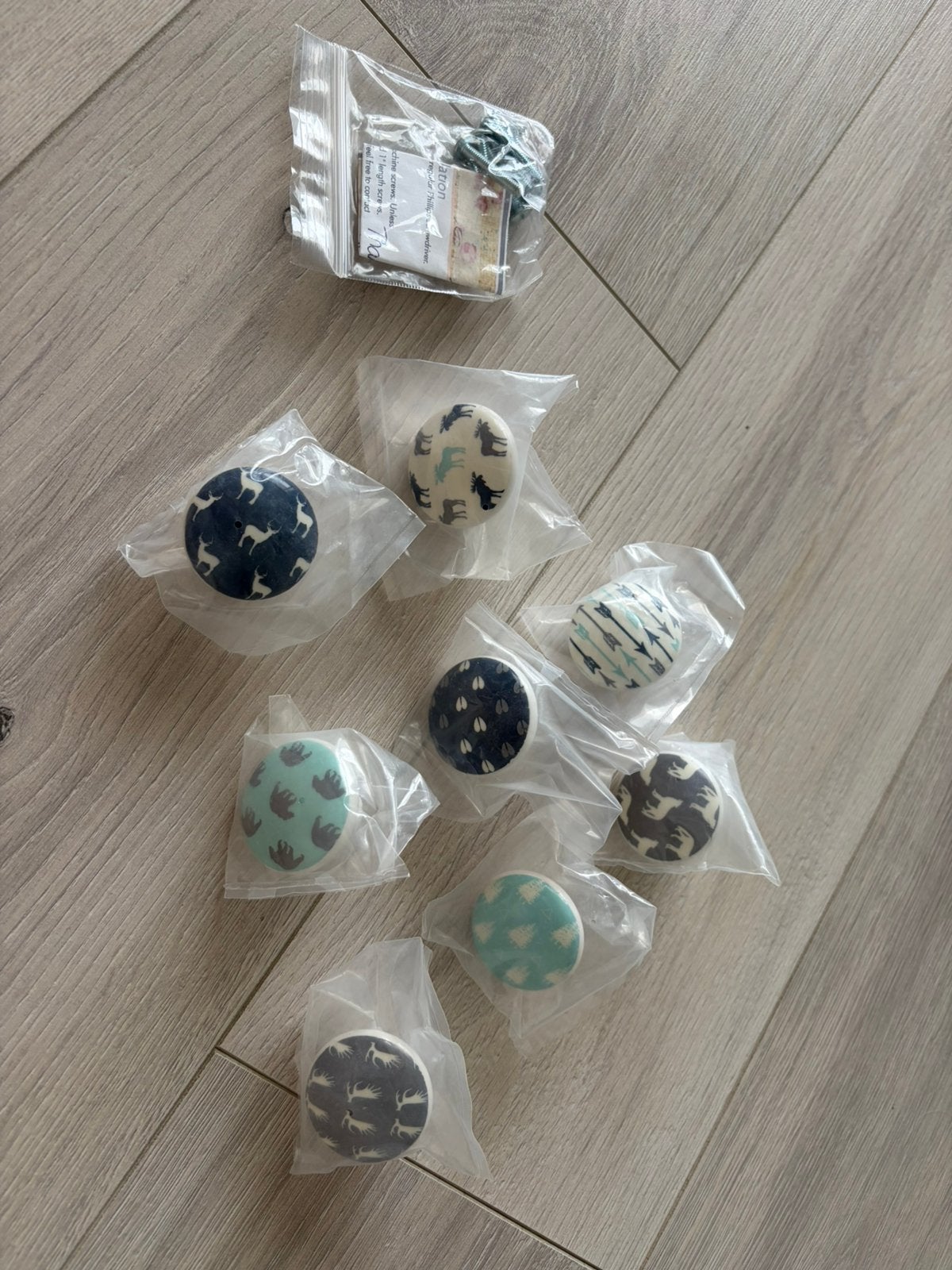 Nieuwe kastknoppen - diverse designs - 8 stuks, Ophalen, Nieuw, Overige materialen, Overige typen
