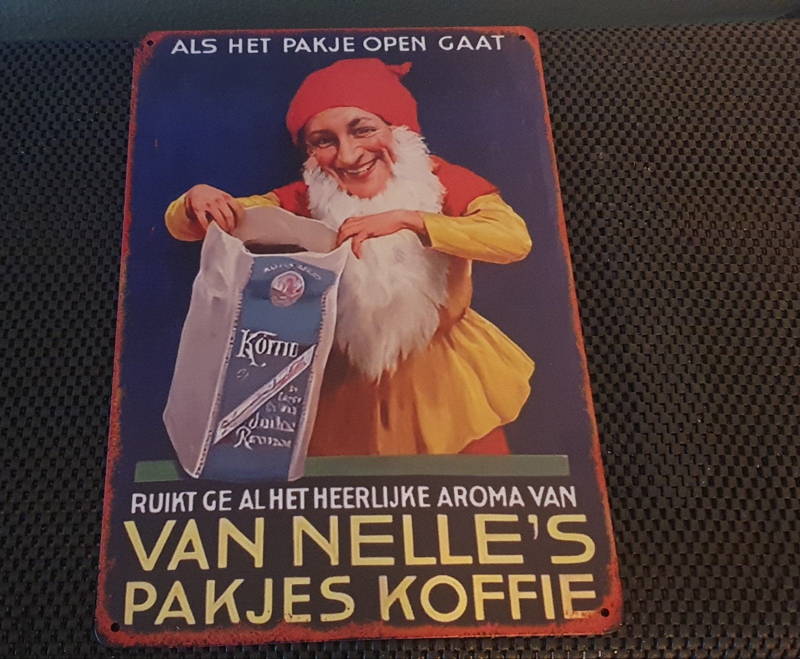Wandbord van nelle's, Ophalen of Verzenden, Nieuw, Reclamebord