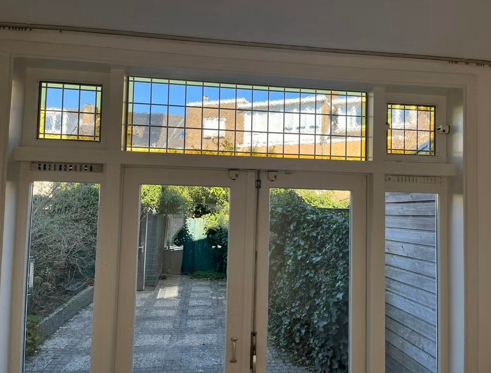 Glas in lood, Doe-het-zelf en Verbouw, Glas en Ramen, Ophalen, Gevelraam of Ruit, Gebruikt, Minder dan 80 cm