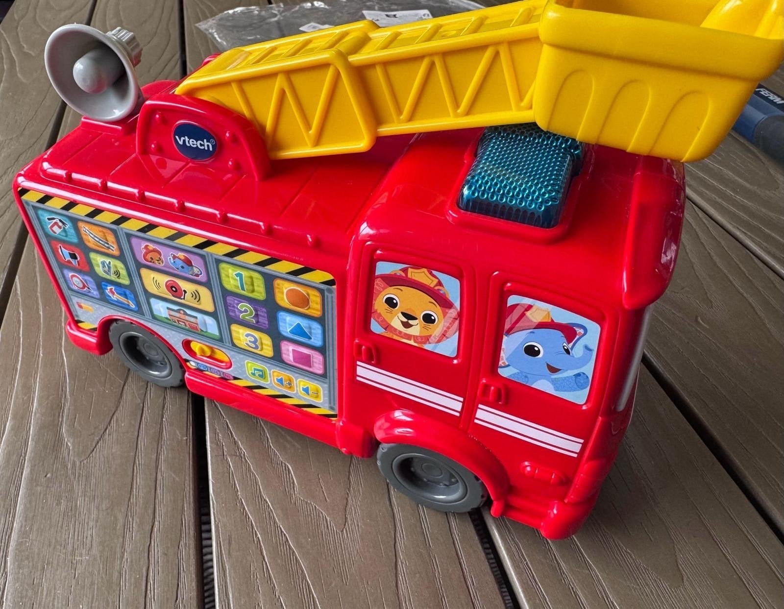 Vtech Brandweerauto met Geluid en Licht, Ophalen of Verzenden, Gebruikt, Auto, Met licht