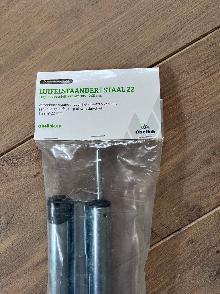 Luifelstaander / tentstok verstelbaar 22mm, 2 stuks NIEUW, Ophalen, Nieuw