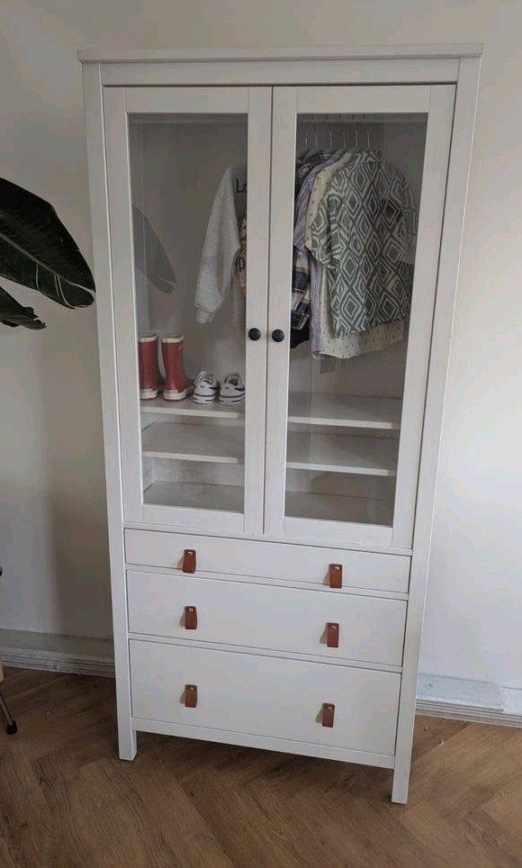 Ikea Hemnes kinder kledingkast met ophangbalk, Ophalen, 50 tot 70 cm, 105 cm of meer, Zo goed als nieuw