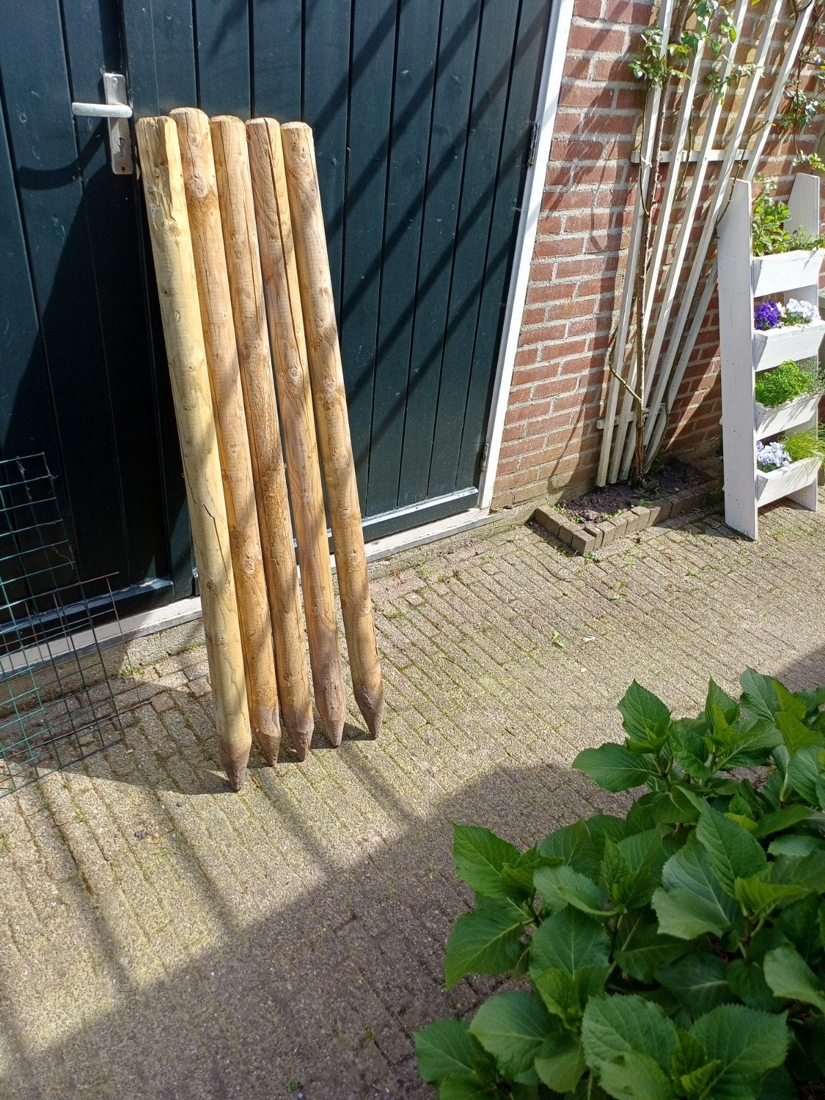 geïmpregneerde palen, Ophalen, Zo goed als nieuw, Hout, Minder dan 3 meter