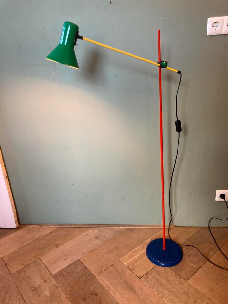Veneta lumi memphis design vintage vloerlamp, Ophalen of Verzenden, Gebruikt, Vintage, 150 tot 200 cm